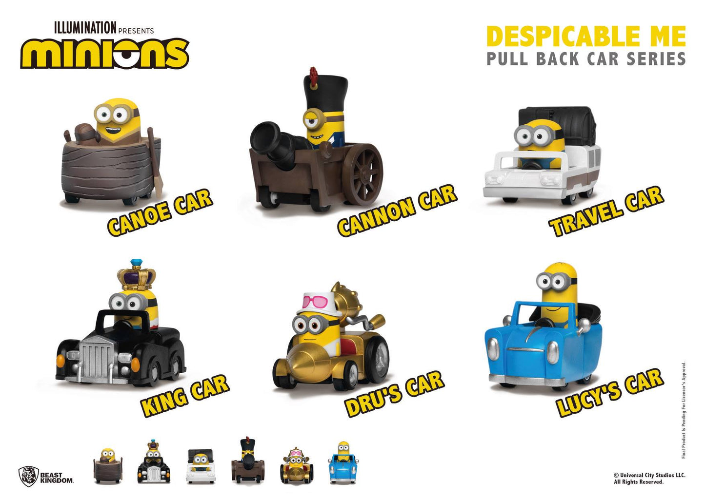 Despicable Me Pull Back Car Series