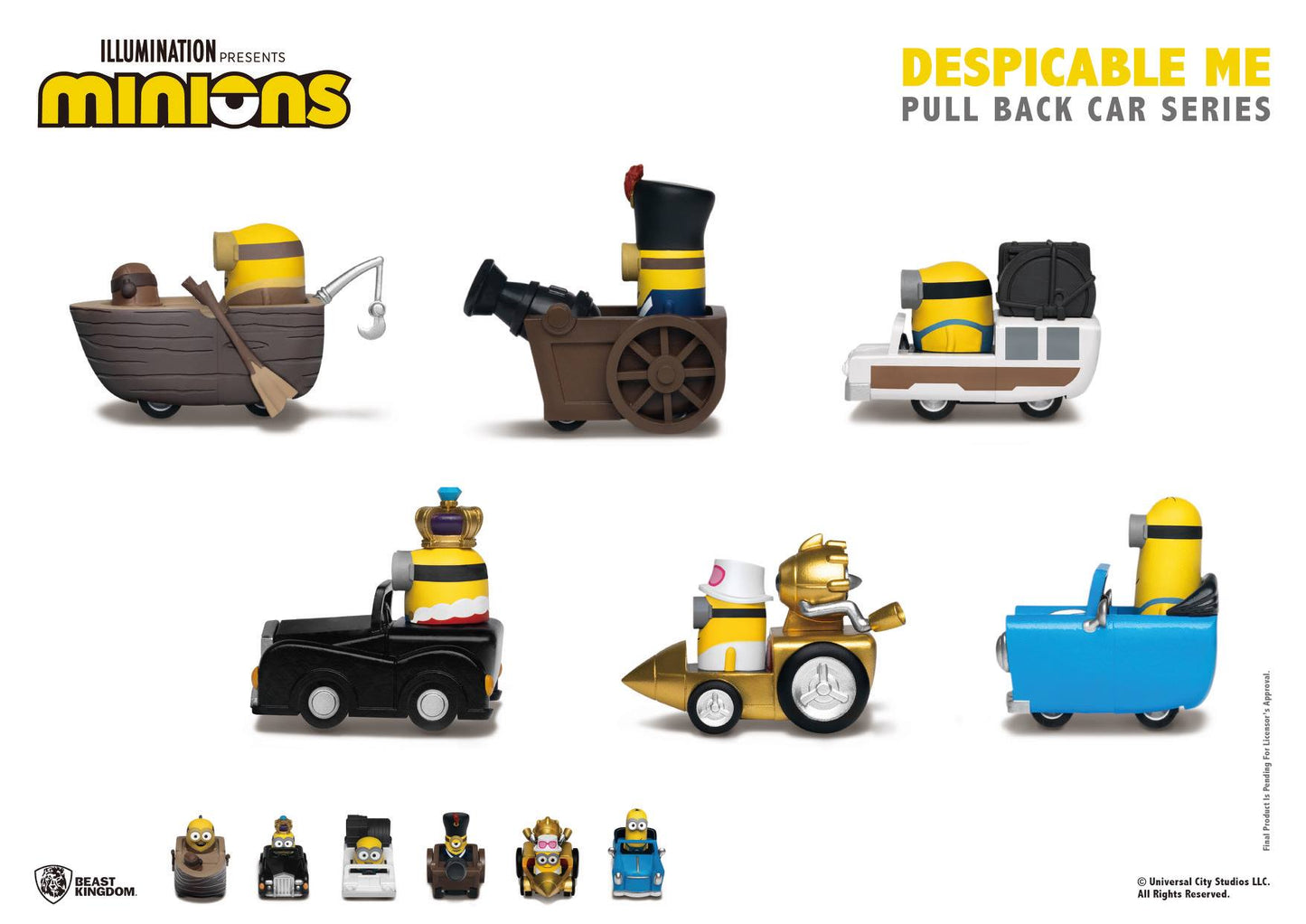 Despicable Me Pull Back Car Series