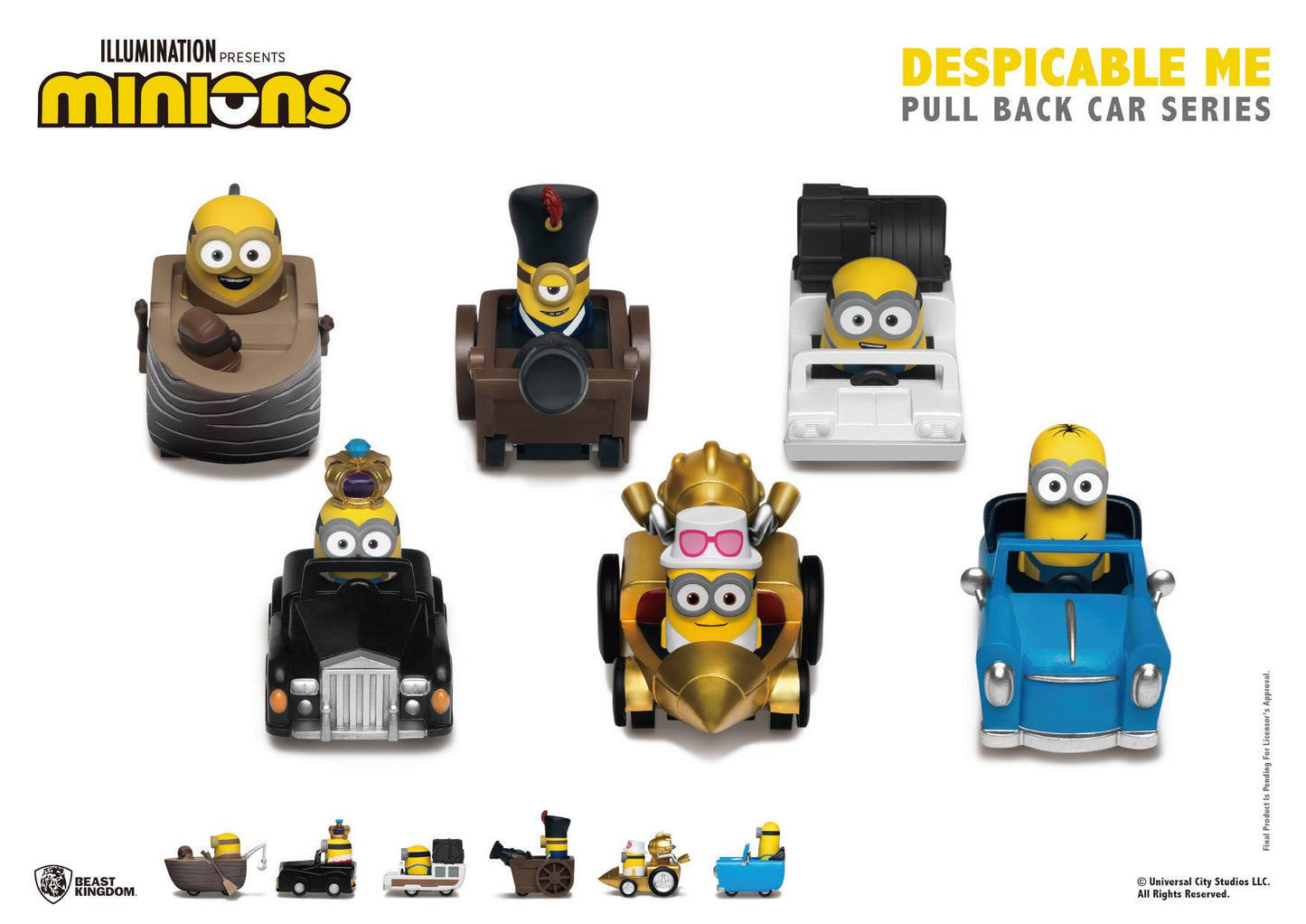 Despicable Me Pull Back Car Series