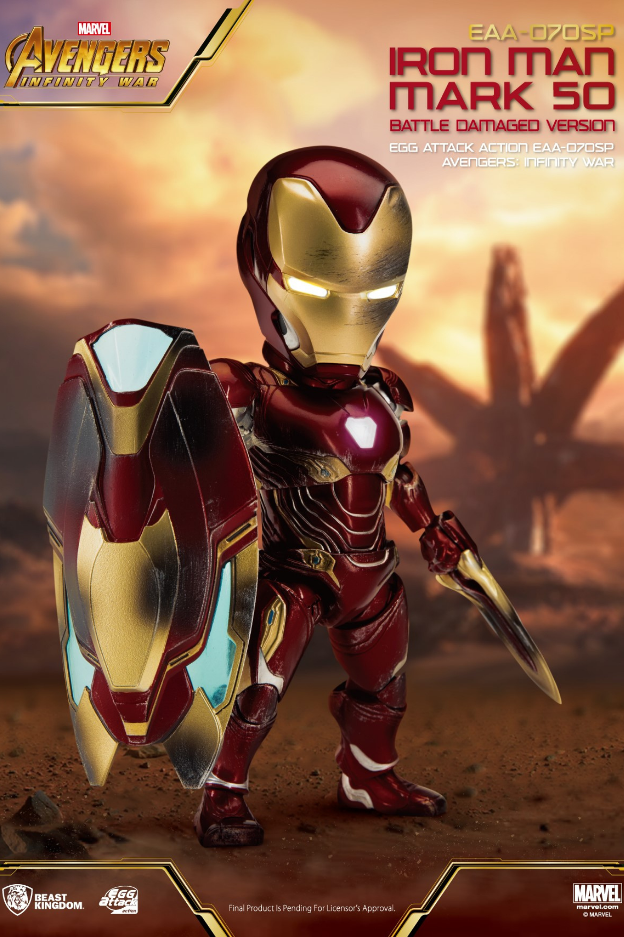 Iron Man Mark L Battle Damaged Version & Nano Weapon Set