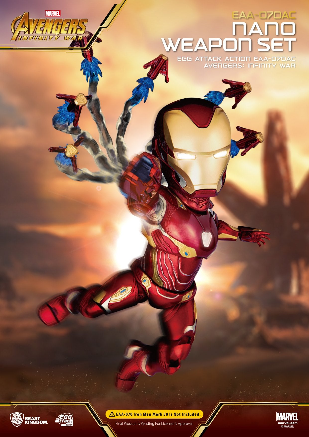 Iron Man Mark L Battle Damaged Version & Nano Weapon Set