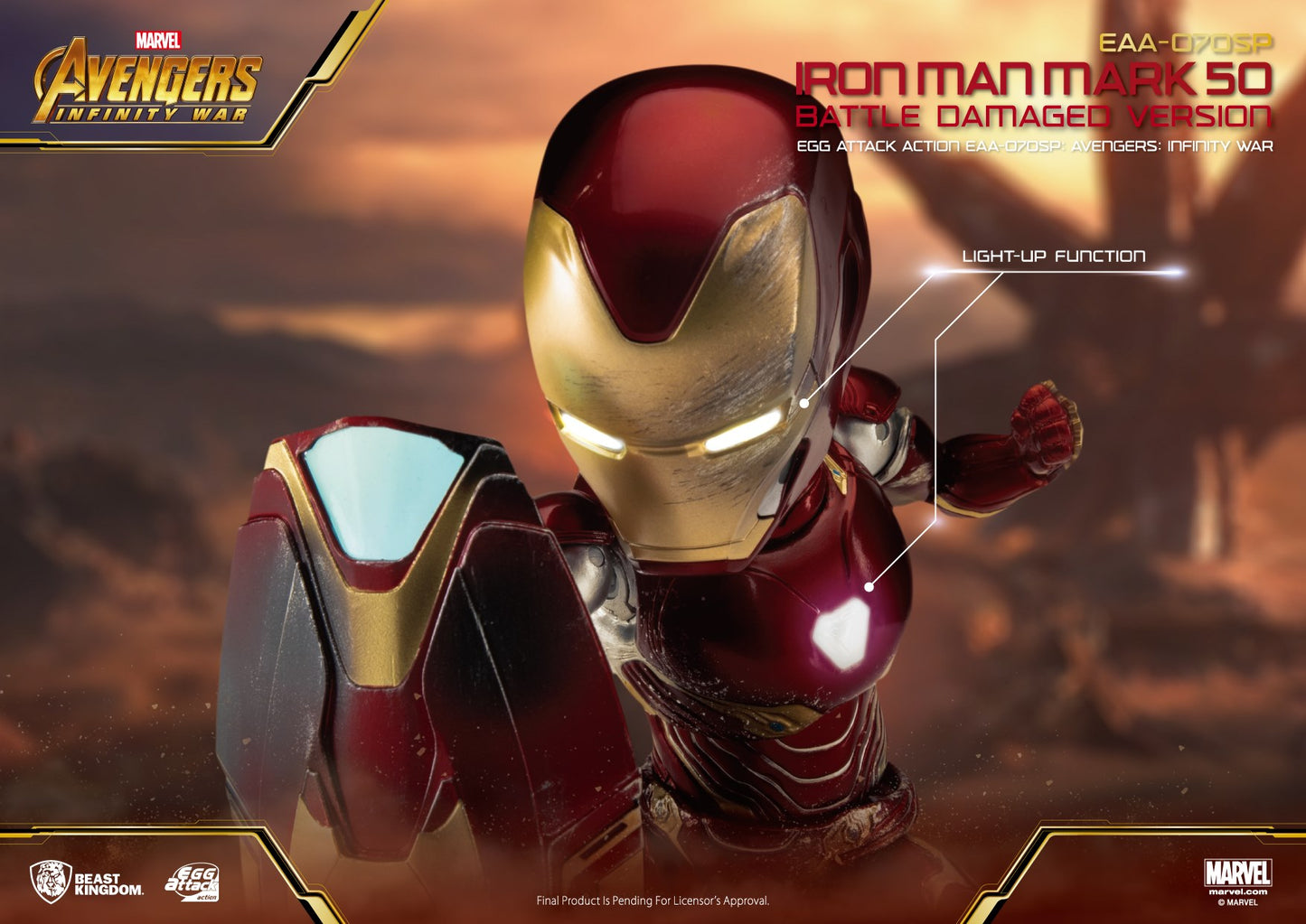 Iron Man Mark L Battle Damaged Version & Nano Weapon Set