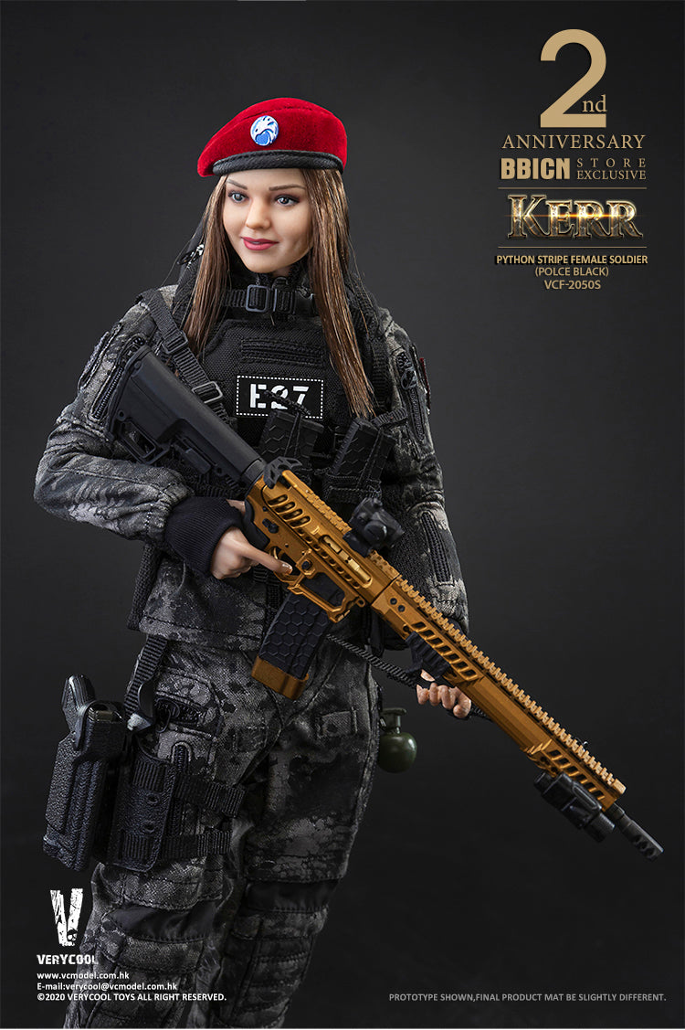 Police Black Python Stripe Female Soldier - Kerr Bbicn 2Nd Anniversary