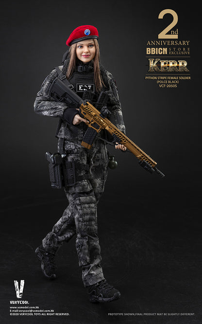 Police Black Python Stripe Female Soldier - Kerr Bbicn 2Nd Anniversary