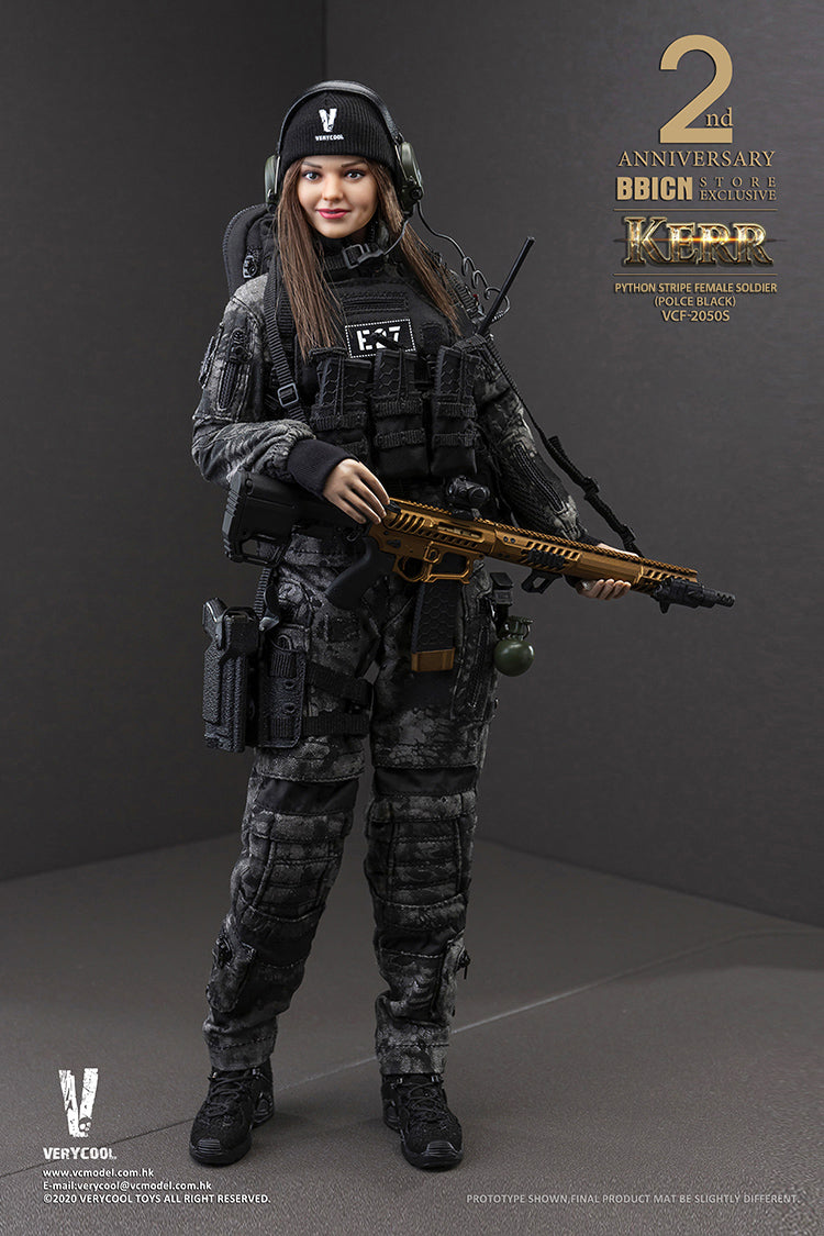 Police Black Python Stripe Female Soldier - Kerr Bbicn 2Nd Anniversary