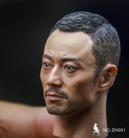 Asian Tough Guy Head Sculpt