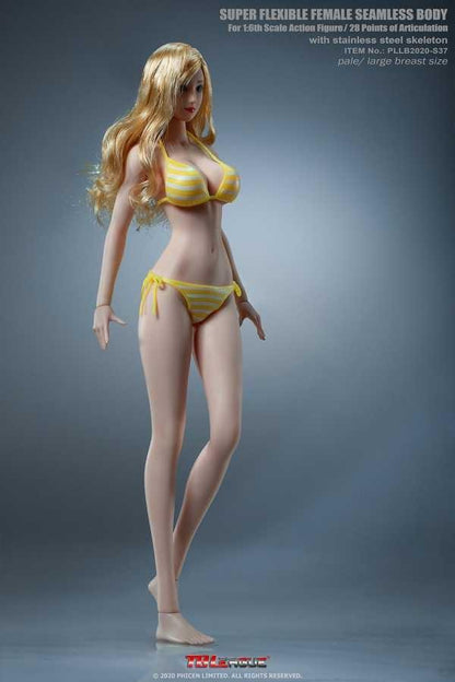 Super Flexible Seamless Female Body small waist with Headsculpt and Bikinis