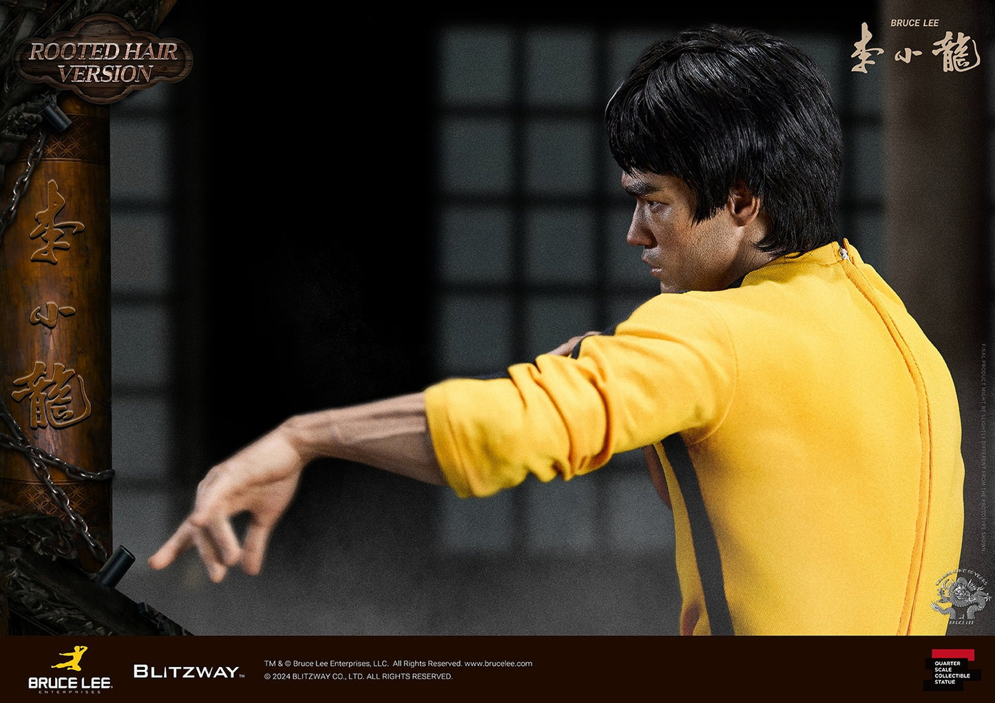 Bruce Lee Tribute 50th Anniversary Grafted Hair Version (BW-SS-22401) Quarter Scale