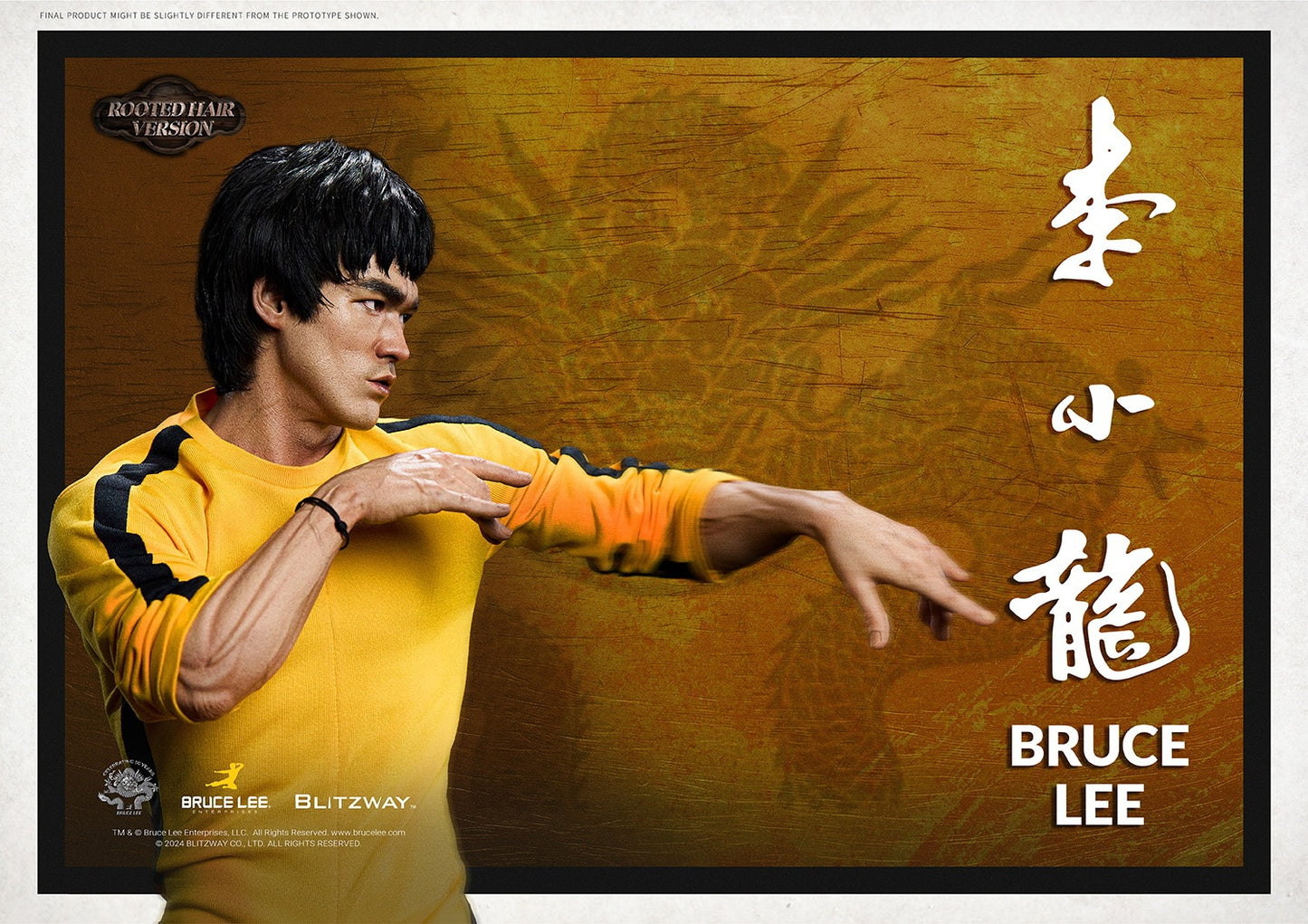 Bruce Lee Tribute 50th Anniversary Grafted Hair Version (BW-SS-22401) Quarter Scale