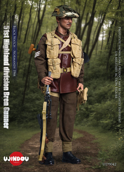 51st Highland division Bren Gunner, Black Watch - Normandy 1944 (UD9042)