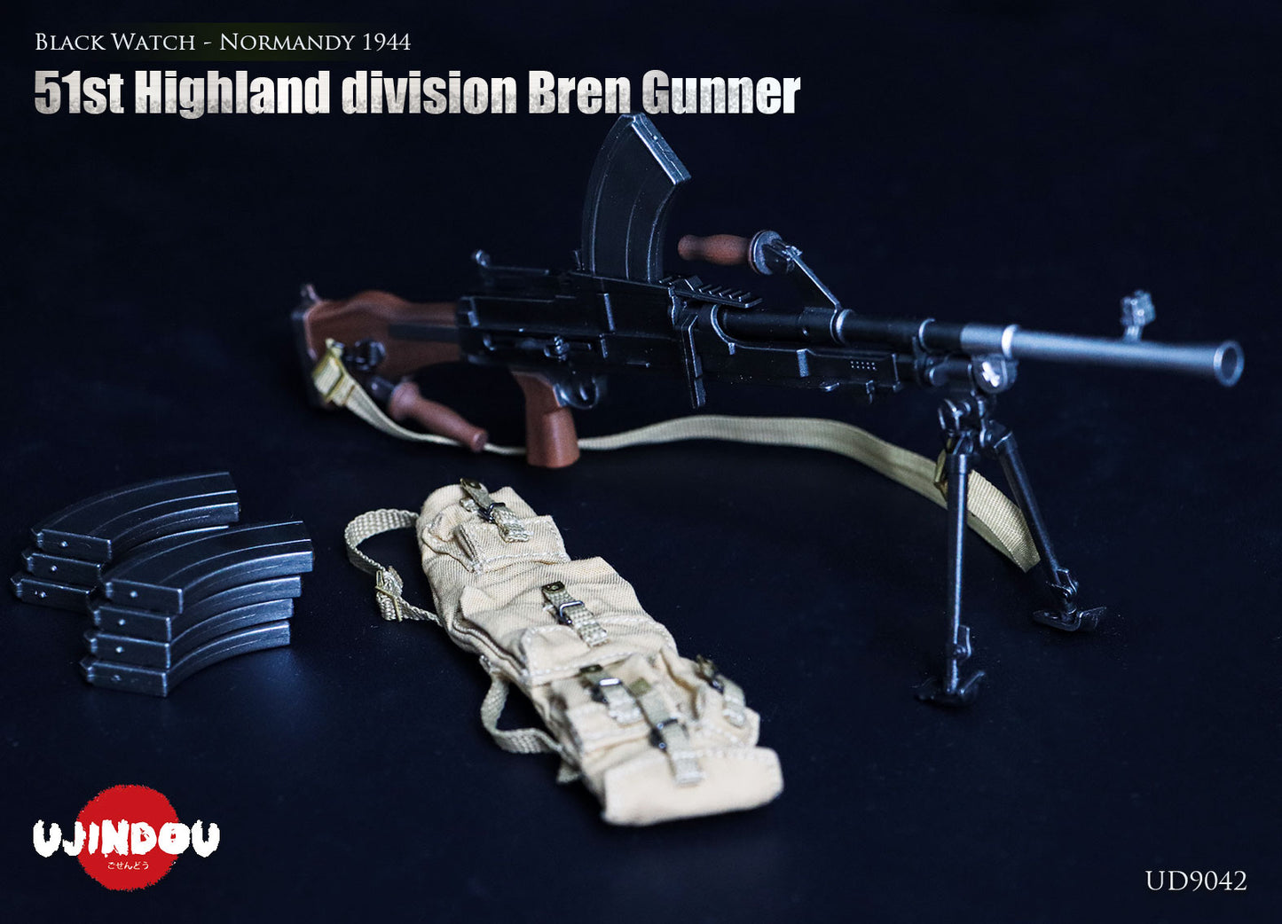 51st Highland division Bren Gunner, Black Watch - Normandy 1944 (UD9042)