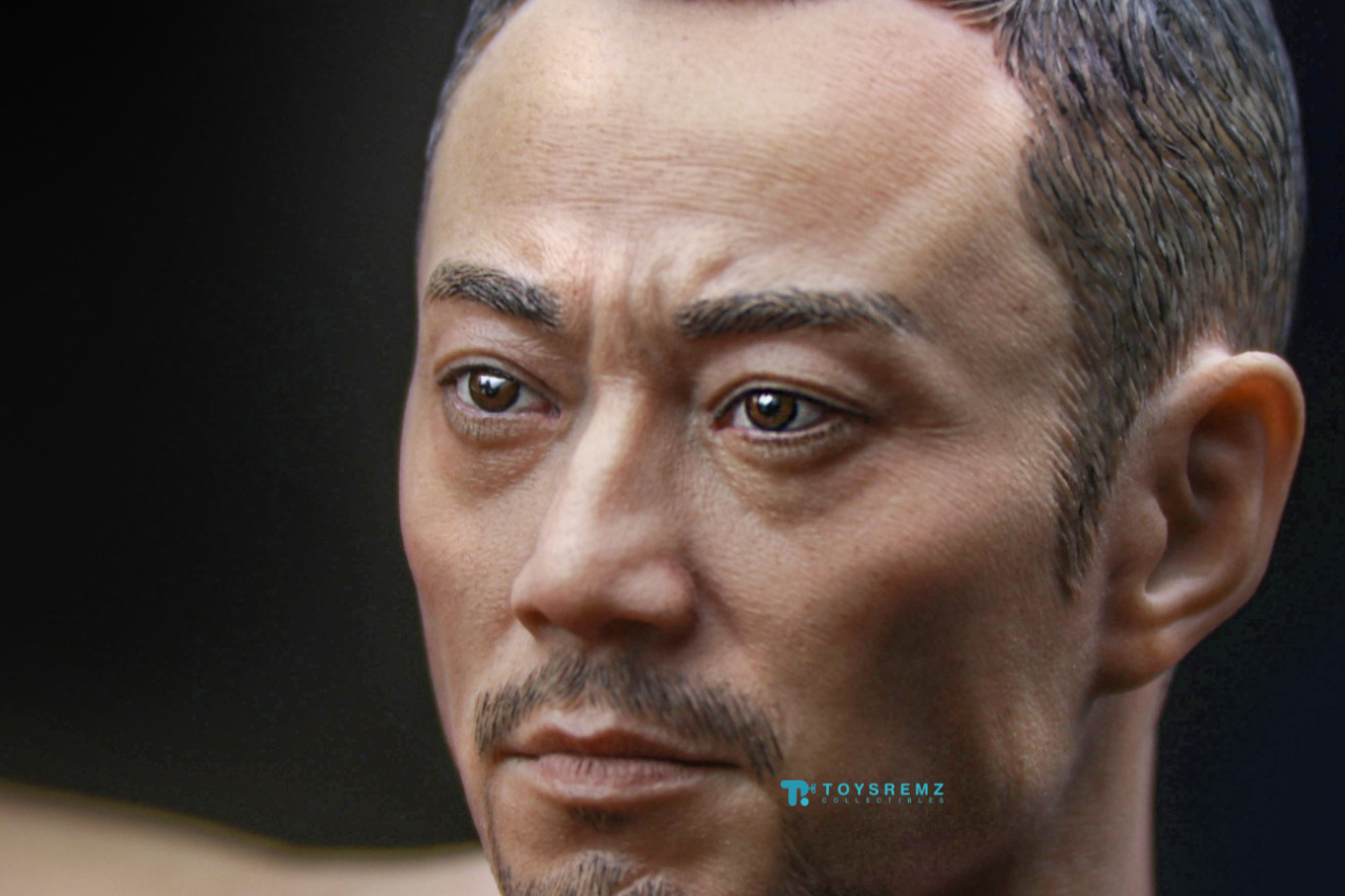 Asian Tough Guy Head Sculpt