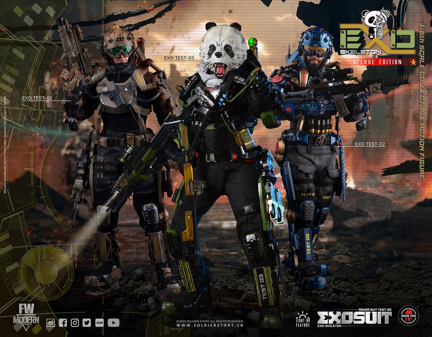 EXO-Skeleton Armor Suit Test-03 Panda Division Deluxe Version (SS142)