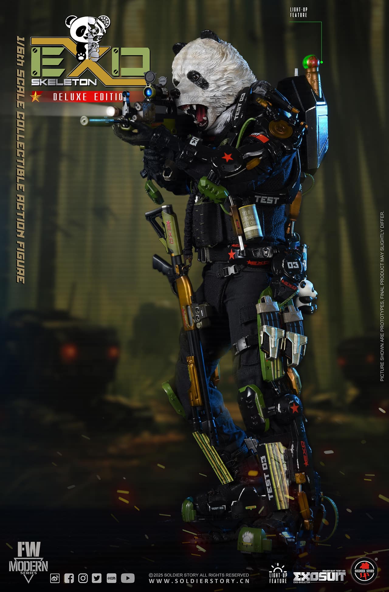 EXO-Skeleton Armor Suit Test-03 Panda Division Deluxe Version (SS142)