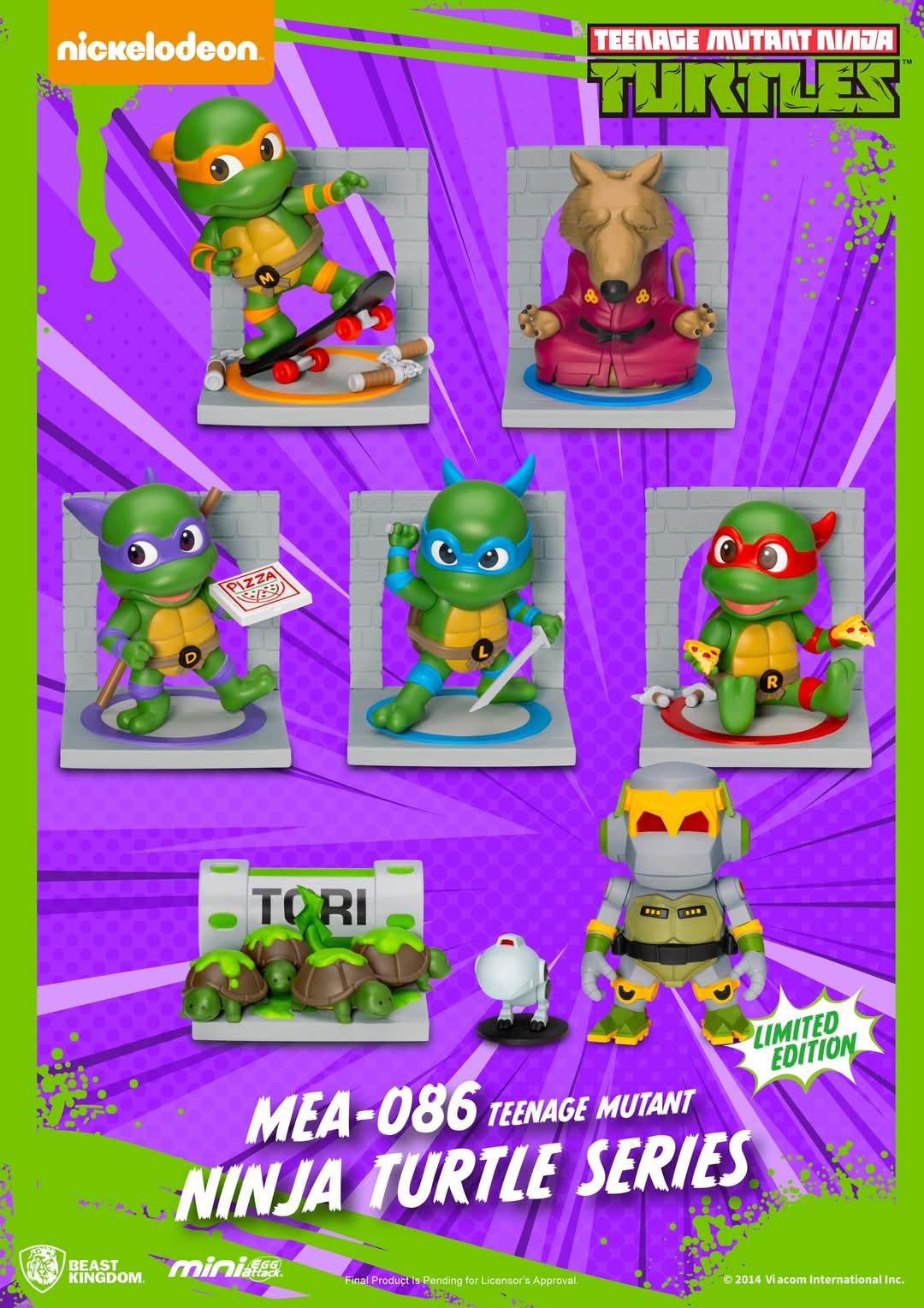 Teenage Mutant Ninja Turtle series Blind box set (6pcs)