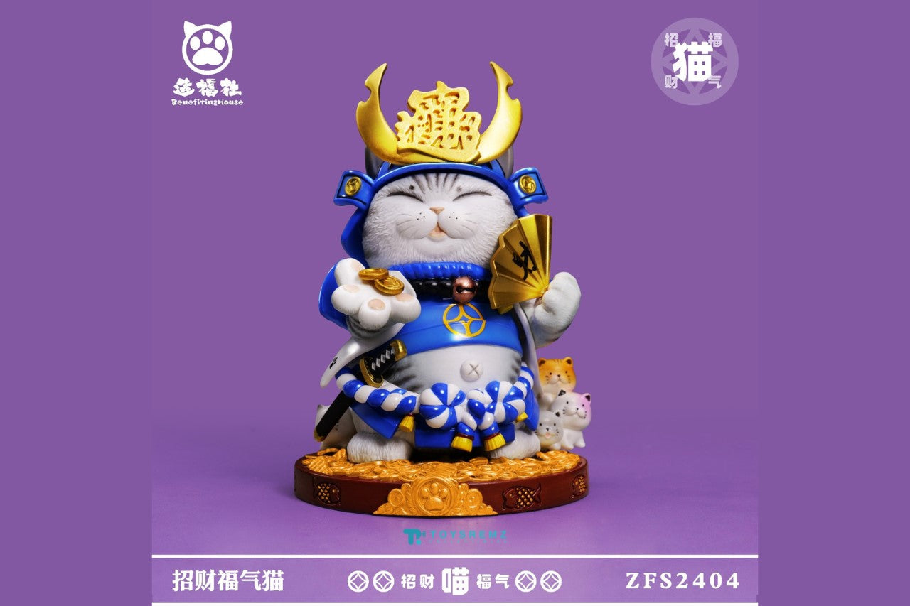 Lucky Fortune Cat Mini Version Blue