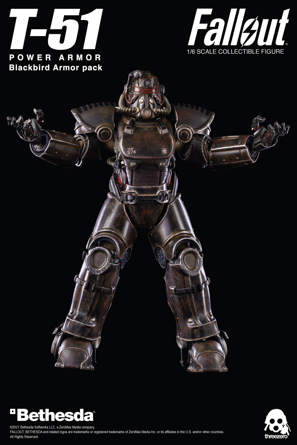 Threezero Fallout T‐51 Blackbird Power Armor 3z0179 T 51 Trzcollectibles Is A Premier Online